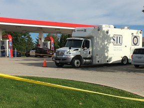 The SIU are investigating a shooting that injured two Halton Regional Police officers at a Burlington Esso gas station.