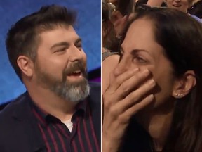 During Thursday's episode of Jeopardy, contestant Michael Pascuzzi popped the ultimate question to his girlfriend, Maria Shafer. (Twitter)