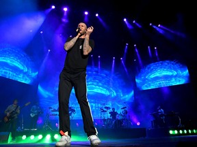 Adam Levine of Maroon 5 performs onstage during the Capital One JamFest onstage at the NCAA March Madness Music Festival at Hemisfair on April 1, 2018 in San Antonio, Texas.