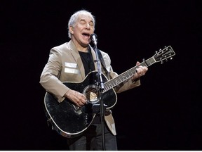 In this May 16, 2018 file photo, Paul Simon kicks off his Homeward Bound: The Farewell Tour in Vancouver, British Columbia.
