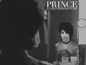 This cover image released by Warner Bros. Records shows "Piano & A Microphone 1983," a 35-year-old cassette Prince recorded of himself playing piano and singing at his home studio in Chanhassen, Minnesota. The album comes out on CD, vinyl and digital formats on Friday. (Warner Bros. Records via AP)