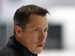 Ottawa Senators coach Guy Boucher during Senators training camp at the Canadian Tire Centre in Ottawa Friday Sept 14, 2018.