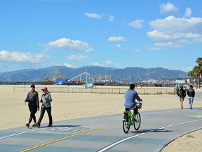 Santa Monica beach and pier. (Postmedia file photo)
