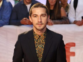 Actor Shia LaBeouf attends the red carpet for the film Borg/McEnroe during the Toronto International Film Festival in Toronto on Sept. 7, 2017.