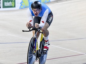 Edmonton rider Stefan Ritter suffered a head injury after crashing at the Pan American Track Championship in Aguascalientes, Mexico, on Aug. 30. He is recovering at the Royal Alexandra Hospital. Rob Jones photo