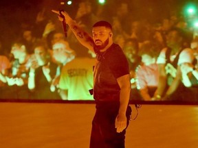 Drake performs at the Scotiabank Arena in Toronto, Ont. on Tuesday August 21, 2018. Veronica Henri/Toronto Sun/Postmedia Network