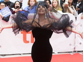 Lady Gaga works the red carpet for the movie A Star is Born at Roy Thompson Hall during the Toronto International Film Festival in Toronto on Sunday September 9, 2018. CRAIG ROBERTSON/Toronto Sun/Postmedia Network