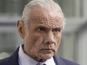 In this Nov. 2, 2015, file photo, former professional wrestler Jimmy "Superfly" Snuka leaves Lehigh County Courthouse in Allentown, Pa. On Monday, Sept. 17, 2018, a federal judge in Connecticut dismissed a 2016 lawsuit by 60 former wrestlers, including Snuka, who claimed World Wrestling Entertainment failed to protect them from concussions that led to long-term brain damage.