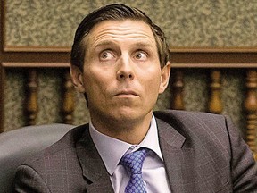 Former Ontario PC Leader Patrick Brown sits as an Independent MPP at Queen's Park on March 28, 2018. THE CANADIAN PRESS/Chris Young