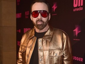 Nicolas Cage attends the Los Angeles Special Screening And Q&A Of "Mandy" At Beyond Fest at the Egyptian Theatre on September 11, 2018 in Hollywood, California.