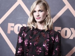 January Jones attends the 2017 Fox Fall Party at Catch LA on Monday, Sept. 25, 2017, in West Hollywood, Calif.