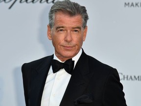 US-Irish actor Pierce Brosnan arrives on May 17, 2018 at the amfAR 25th Annual Cinema Against AIDS gala at the Hotel du Cap-Eden-Roc in Cap d'Antibes, southern France, during the 71th Cannes Film Festival.