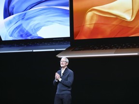 Apple CEO Tim Cook speaks during an event to announce new products Tuesday Oct. 30, 2018, in the Brooklyn borough of New York.