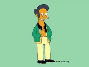 Apu from "The Simpsons."