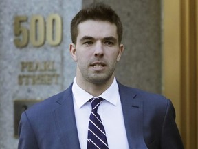 Billy McFarland, the promoter of the failed Fyre Festival in the Bahamas, leaves federal court after pleading guilty to wire fraud charges in New York on March 6, 2018.