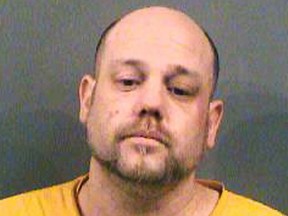 This file photo provided by the Sedgwick County Sheriff's Office in Wichita, Kan., shows Stephen Bodine, of Wichita, who was convicted Wednesday, Oct. 24, 2018, of first-degree murder.