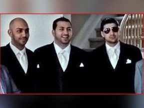 Nabil Alkhalil, left, was recently murdered in Mexico. Two of his brothers were killed in Vancouver more than a decade ago, during a war with the Duhre drug gang in Vancouver. His living brothers are Hisham (Terry) Alkhalil, centre, and Rahib (Robby) Alkhalil, who is in jail on a murder charge.