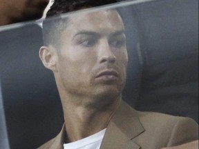 Juventus forward Cristiano Ronaldo attends a Champions League match between Juventus and Young Boys, at the Allianz stadium in Turin, Italy, Tuesday, Oct. 2, 2018.