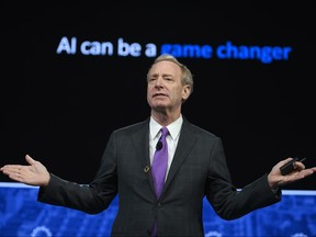 President of Microsoft Brad Smith speaks onstage during the 2018 Concordia Annual Summit - Day 1 at Grand Hyatt New York on Sept. 24, 2018 in New York City.  (Riccardo Savi/Getty Images for Concordia Summit)