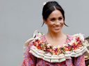 Meghan, Duchess of Sussex at the University of the South Pacific on October 24, 2018 in Suva, Fiji. The Duke and Duchess of Sussex are on their official 16-day Autumn tour visiting cities in Australia, Fiji, Tonga and New Zealand.  (Chris Jackson/Getty Images)