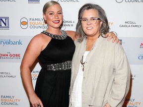 Elizabeth Rooney and Rosie O'Donnell attend Family Equality Council's 'Night At The Pier' at Pier 60 on May 7, 2018 in New York City. (Photo by Astrid Stawiarz/Getty Images for Family Equality Council)
