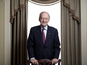 Former prime minister Jean Chretien is photographed as he promotes his new book in Ottawa on Friday, Oct. 5, 2018.