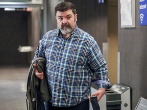 Hisham Saadi is seen at the Montreal courthouse in May 2018.