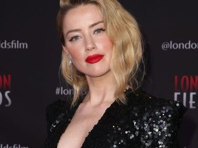 Amber Heard at the London Fields premier on Oct. 26, 2018. 
FayesVision/WENN.com