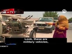 The Iranian version of Miss Nancy of Romper Room shows some kids anti-aircraft guns.