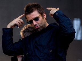 Liam Gallagher performs during Day 2 of Lollapalooza Buenos Aires 2018 at Hipodromo de San Isidro on March 17, 2018 in Buenos Aires, Argentina.