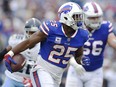 Running back LeSean McCoy of the Buffalo Bills runs with the ball against the Tennessee Titans at New Era Field on October 7, 2018 in Buffalo. (Patrick McDermott/Getty Images)