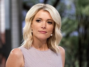This Sept. 21, 2017 file photo shows Megyn Kelly on the set of her show, "Megyn Kelly Today" at NBC Studios in New York.