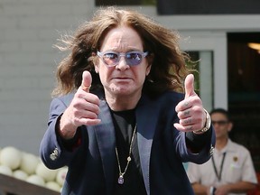 Ozzy Osbourne leaves Bristol Farms supermarket in West Hollywood on September 20, 2017. (Owen Beiny/WENN.com)