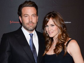 In this Nov. 19, 2014 file photo, actor Ben Affleck and his wife actress Jennifer Garner attend the 2nd Annual Save the Children Illumination Gala in New York.  The couple have decided to divorce after 10 years of marriage, they announced in a joint statement Tuesday, June 30, 2015.
