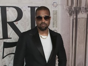 In this Sept. 7, 2018, file photo Kanye West attends the Ralph Lauren 50th Anniversary Event held at Bethesda Terrace in Central Park during New York Fashion Week in New York.