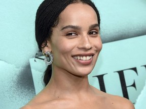 Actress Zoe Kravitz attends the Tiffany & Co. 2018 Blue Book Collection: The Four Seasons of Tiffany celebration at Studio 525 on Tuesday, Oct. 9, 2018, in New York.