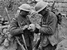 Canadian soldiers on the Western Front during the First World War. One university student union has forgotten their sacrifice.