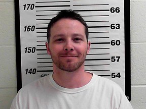 This undated photo released by Davis County Sheriff's Office shows William Clyde Allen III. Allen, 39, a U.S. Navy veteran in Utah was arrested Wednesday, Oct. 3, 2018, in connection with suspicious envelopes that were sent to U.S. President Donald Trump and top military chiefs.