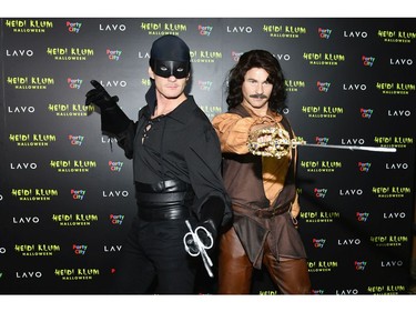 Neil Patrick Harris (L) and David Burtka attend Heidi Klum's 19th Annual Halloween Party at Lavo on October 31, 2018 in New York City. (Noam Galai/Getty
