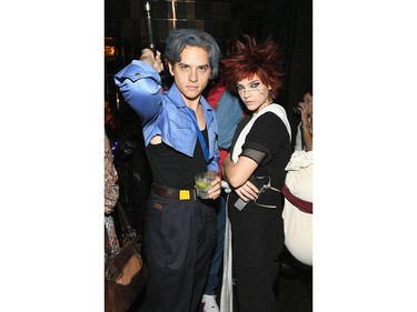 Actor Dylan Sprouse and model Barbara Palvin attend Heidi Klum's 19th Annual Halloween Party at Lavo on October 31, 2018 in New York City. (Craig Barritt/Getty Images)