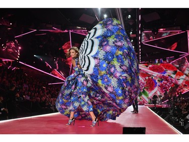 Josephine Skriver walks the runway during the 2018 Victoria's Secret Fashion Show at Pier 94 on 
Nov. 8, 2018 in New York City.