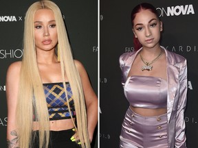 Iggy Azalea and Bhad Bhabie. (FayesVision/WENN.com and Alberto E. Rodriguez/Getty Images)