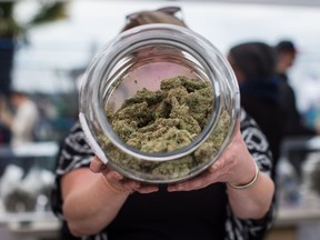 The Saskatchewan government and a First Nation are at odds over whether an unlicensed cannabis store is illegal.