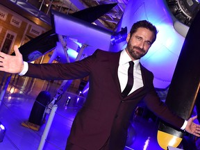 Gerard Butler attends the "Hunter Killer" world premiere after party at Intrepid Sea-Air-Space Museum on Oct. 22, 2018 in New York City. (Theo Wargo/Getty Images)