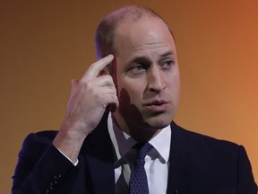 Prince William, Duke of Cambridge, speaks on stage during a panel discussion at the inaugural 'This Can Happen' conference on November 20, 2018 in London. (Kirsty Wigglesworth - WPA Pool/Getty Images)