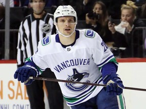 Antoine Roussel #26 of the Vancouver Canucks.