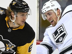 The Penguins sent Carl Hagelin to the Kings for Tanner Pearson in a trade involving forwards on Wednesday, Nov. 14, 2018.