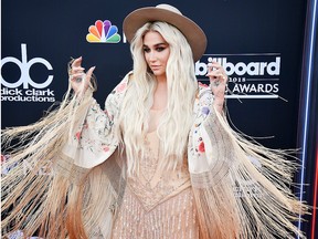 Kesha attends the 2018 Billboard Music Awards at MGM Grand Garden Arena on May 20, 2018 in Las Vegas.