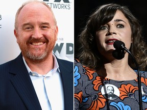 Louis C.K. and Blanche Gardin. (Getty Images file photos)