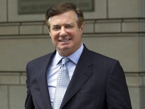 In this May 23, 2018, file photo, Paul Manafort, U.S. President Donald Trump's former campaign chairman, leaves the Federal District Court after a hearing, in Washington.